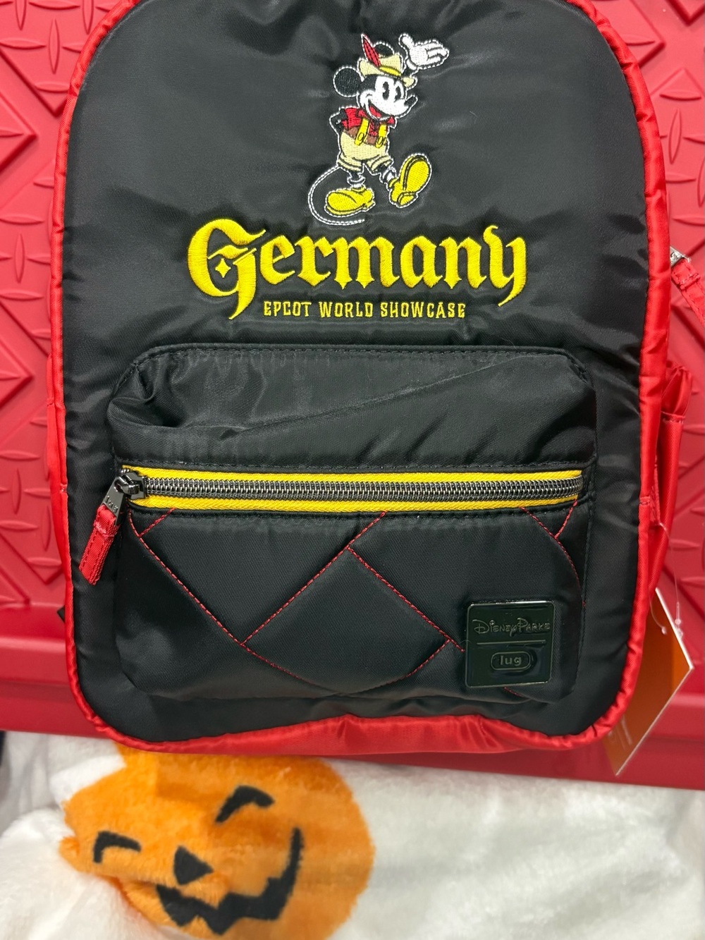 Disney Germany Mickey Mouse Black, Red & Yellow Backpack